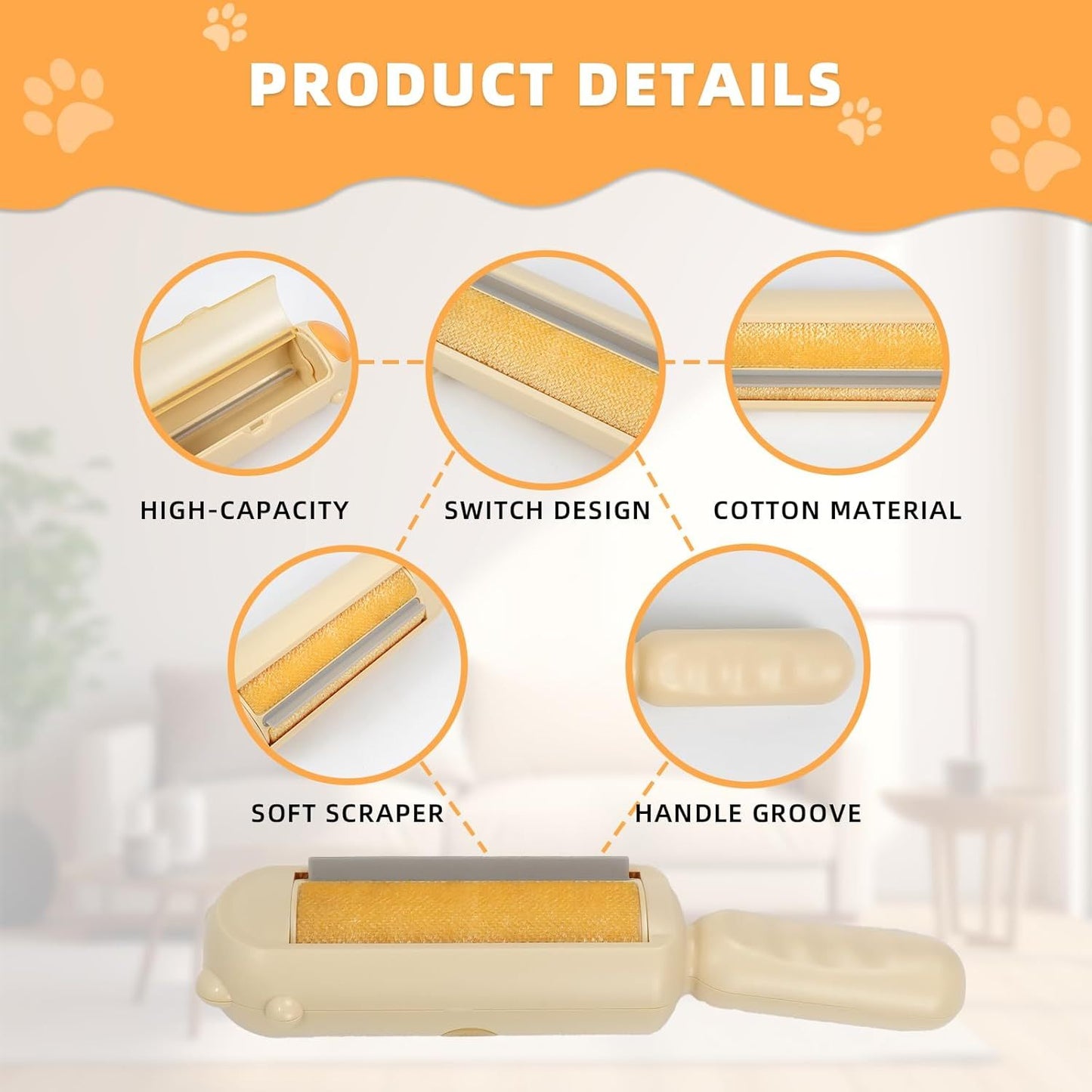 🧼 RuffRide™ Pet Hair Remover Brush