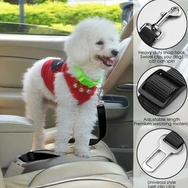 🐾 RuffRide™ Dog Seatbelt Clip